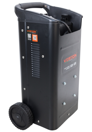 Пуско-зарядное устройство VERTON Energy ПЗУ- 320 (напр.сети 230/50 В/Гц,напр.АКБ 12/24В,емкость зар. АКБ (мин/макс)20-500 Ач,макс. ток зарядки/запуска 45А/240А,WET/AGM,12В потр.мощн.1,92/3,84кВт,5 реж. зар,IP20)