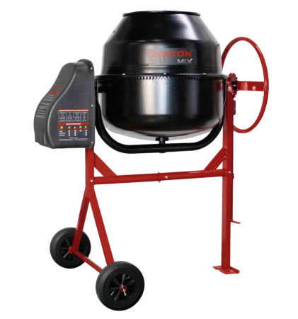 Бетоносмеситель VERTON MIX СМ-200 (мощность 900 Вт,венец чугунный,V бака 200л, d барабана 630 мм)