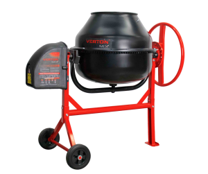 Бетоносмеситель VERTON MIX СМ-90 (мощность 400 Вт,венец чугунный,V бака 90л, d барабана 320 мм)