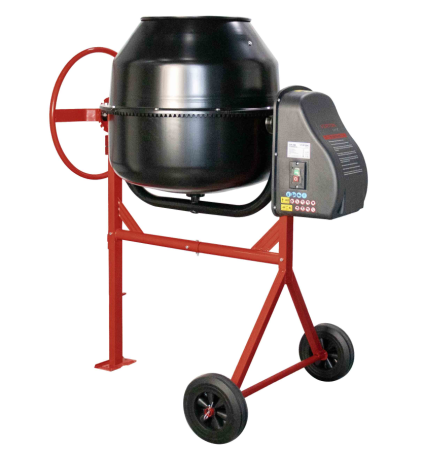 Бетоносмеситель VERTON MIX СМ-200 (мощность 900 Вт,венец чугунный,V бака 200л, d барабана 630 мм)