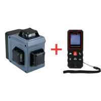 Лазерный нивелир E0214 ProfiPower NL-12G + Дальномер лазерный E0268 PROFIPOWER 60 метров PLD-60