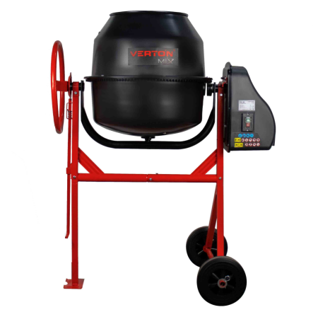 Бетоносмеситель VERTON MIX СМ-160 (мощность 700 Вт,венец чугунный,V бака 160л, d барабана 570 мм)
