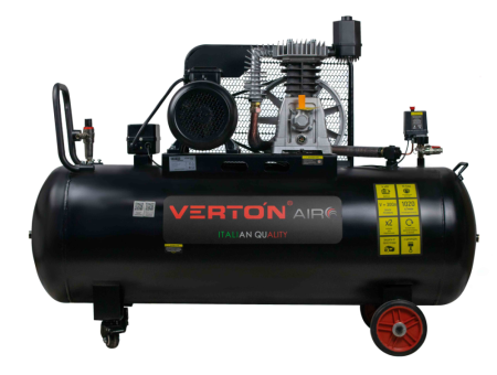 Компрессор ременной Verton Air AC-300/1020R (380/50 В/Гц,масл.ремен. произв. 1020л/мин, V 300л, макс. дав.10 бар, мощн. 4,2 кВт, част. вращ. двиг. 2800 об/мин,итальянский тип компрессорного блока,рапид, асинх. трехфаз.)