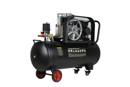 Компрессор ременной Verton Air AC-100/510R (230/50 В/Гц,масл.ремен. произв. 510л/мин, V 100л, макс. дав.12 бар, мощн. 2,5кВт, част. вращ. двиг. 2800 об/мин,итальянский тип компрессорного блока,рапид, асинх. однофаз.)