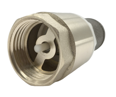 Обратный клапан с фильтром Verton AQUA CVF 1”  (d 1", латунь,нержав. сталь, EPDM, макс.темп 100 С)