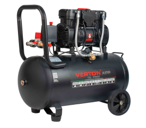 Компрессор безмасляный Verton Air AC-50/260 (230/50 В/Гц, б/масл, 260л/мин, V 50л, макс. дав.8 бар, мощн. 2 кВт, част. вращ. двиг. 2850 об/мин,рапид/быстросъем асинх. однофаз.)