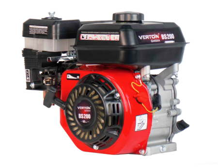 Двигатель VERTON GARDEN BS-200/20 (раб.V двиг.196 см3,макс. мощн.4.8кВт/6.5л.с,d вала 20мм,V топ.бака 3.6 л.ручн. зап.)