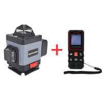 Лазерный нивелир E0070 ProfiPower NL-7016 + Дальномер лазерный E0268 PROFIPOWER 60 метров PLD-60