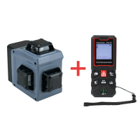 Лазерный нивелир E0214 ProfiPower NL-12G + Дальномер лазерный E0269 PROFIPOWER 80 метров PLD-80