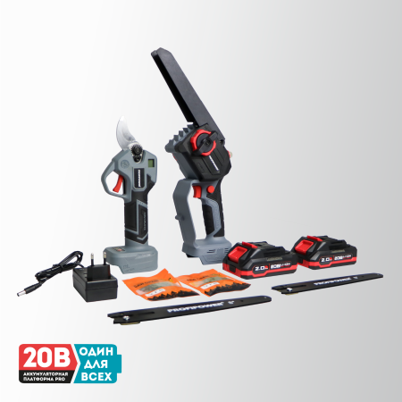 Аккумуляторный бесщеточный E0217 НАБОР 2в1 PROFIPOWER ProfiSet-2G20
