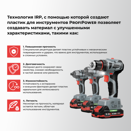 Аккумуляторный бесщеточный E0217 НАБОР 2в1 PROFIPOWER ProfiSet-2G20