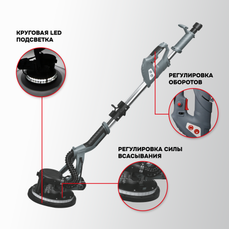 Шлифмашина для стен и потолков E0283 PROFIPOWER ШМБ-900