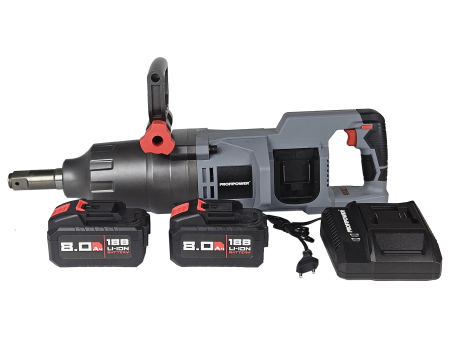 Аккумуляторный бесщеточный ударный гайковерт E0243 PROFIPOWER T-4000NK короткий шпиндель