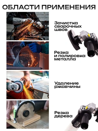 Угловая сетевая шлифмашина BifAces УШМ-AAG-1050Вт