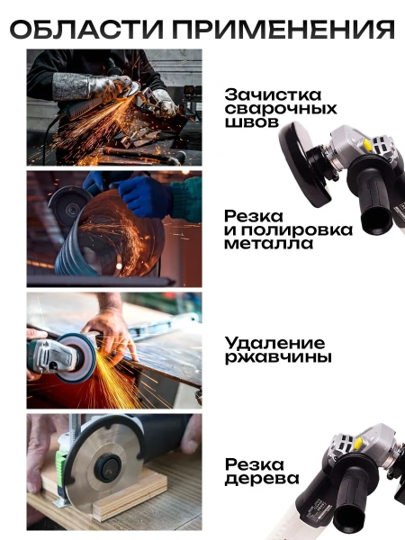 Угловая сетевая шлифмашина BifAces УШМ-AAG-1050Вт