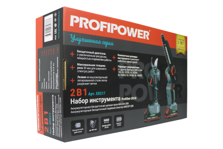 Аккумуляторный бесщеточный E0217 НАБОР 2в1 PROFIPOWER ProfiSet-2G20
