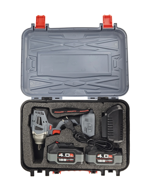 Аккумуляторный гайковерт бесщеточный импульсный E0081 PROFIPOWER MKDTW-18B