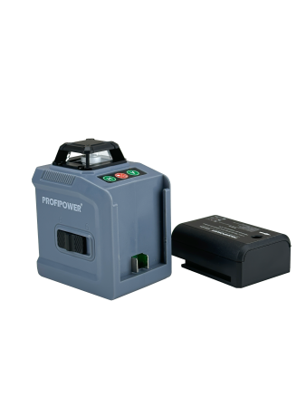 Лазерный нивелир E0214 PROFIPOWER NL-12G + Штатив E0051, Высота 1,5м