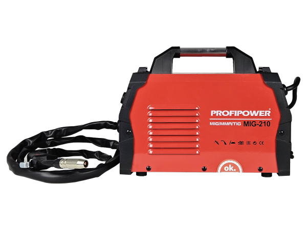 Сварочный полуавтомат инвертор без газа PROFIPOWER MIG-210 MIG/MMA/TIG (3 B 1)