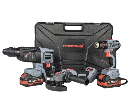 Аккумуляторный бесщеточный E0247 НАБОР 3в1 PROFIPOWER ProfiSet-3E18