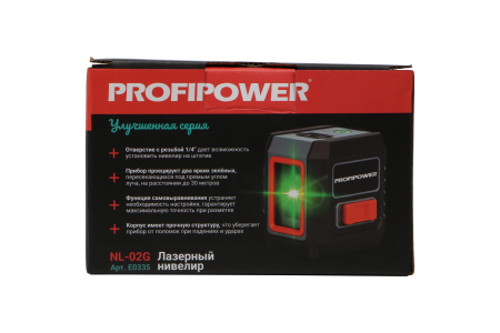Лазерный нивелир E0335 PROFIPOWER NL-02G