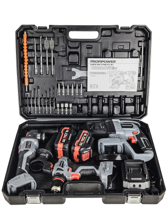 Аккумуляторный бесщеточный E0247 НАБОР 3в1 PROFIPOWER ProfiSet-3E18