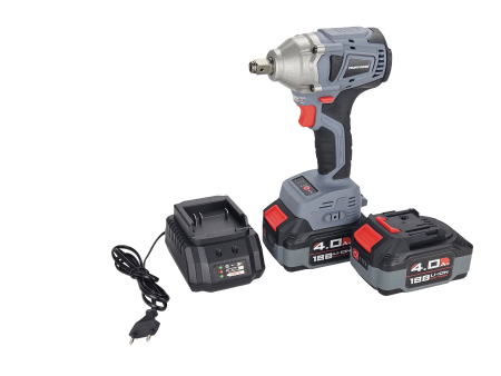 Аккумуляторный гайковерт бесщеточный импульсный E0081 PROFIPOWER MKDTW-18B