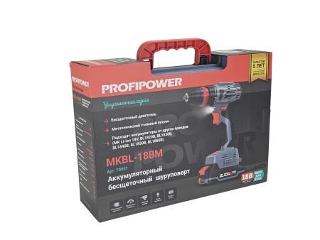 Аккумуляторный бесщеточный шуруповерт T0057 MKBL-18BM