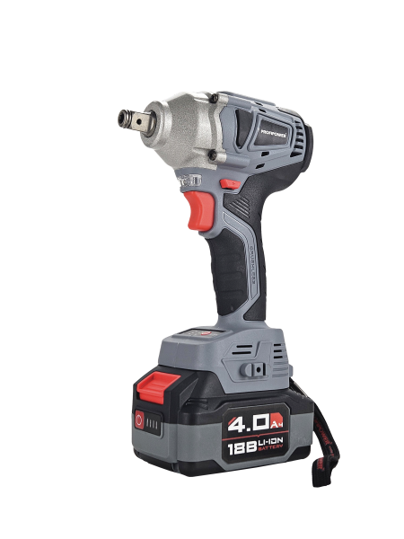 Аккумуляторный гайковерт бесщеточный импульсный E0081 PROFIPOWER MKDTW-18B