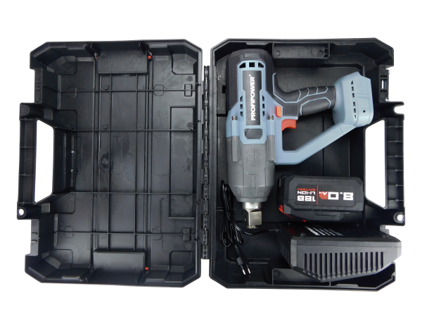 Аккумуляторный гайковерт бесщеточный ударный E0189 PROFIPOWER T-2500N