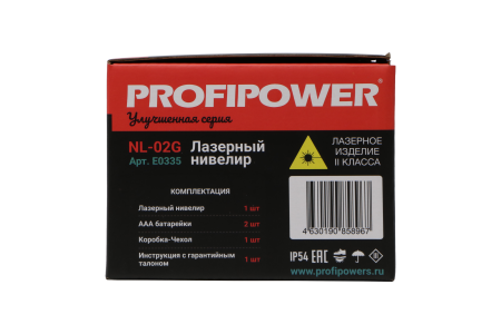 Лазерный нивелир E0335 PROFIPOWER NL-02G