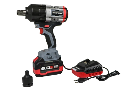 Аккумуляторный бесщеточный ударный гайковерт E0244 PROFIPOWER T-1200N