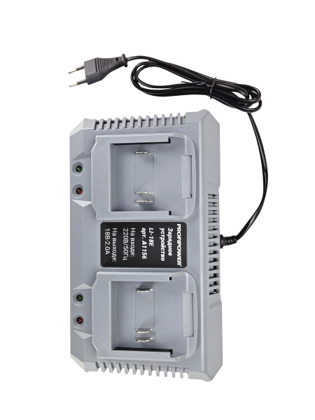 Зарядное устройство A1156 PROFIPOWER на 2 аккумулятора Li-ion LI-18E