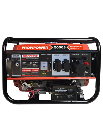 Бензиновый генератор G0005 PROFIPOWER БГ-6500Э