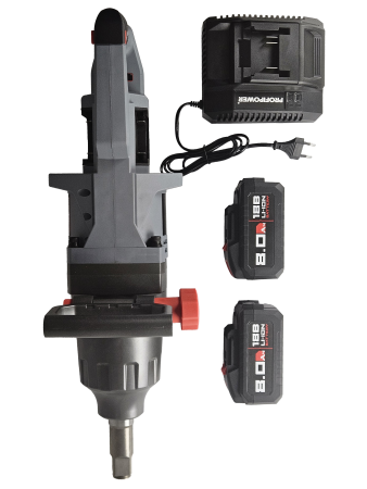 Аккумуляторный бесщеточный ударный гайковерт E0243 PROFIPOWER T-4000NK короткий шпиндель