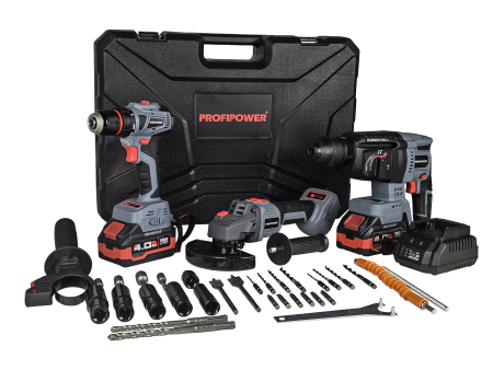 Аккумуляторный бесщеточный E0247 НАБОР 3в1 PROFIPOWER ProfiSet-3E18