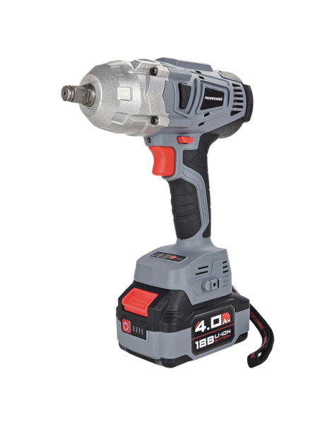 Аккумуляторный гайковерт бесщеточный ударный E0105 PROFIPOWER DWDTW-18V