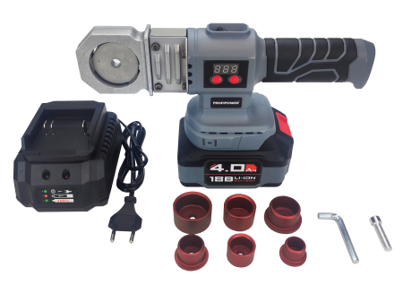 Аккумуляторный аппарат для сварки пластиковых труб E0148 ProfiPower MKLDF-18B