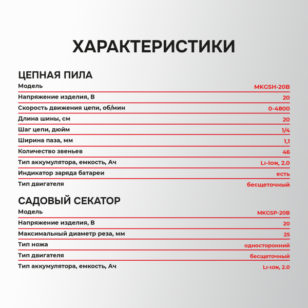 Аккумуляторный бесщеточный E0217 НАБОР 2в1 PROFIPOWER ProfiSet-2G20