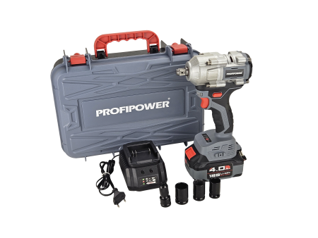 Аккумуляторный гайковерт бесщеточный ударный  E0185 ProfiPower T-500N