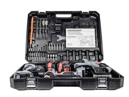 Аккумуляторный бесщеточный E0247 НАБОР 3в1 PROFIPOWER ProfiSet-3E18